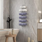 Towel Racks for Bathroom Wall Mounted Metal Wine Rack Towel Shelf Towel Holder for Bath Chrome