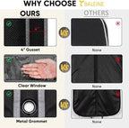 BALEINE 2PK Heavy Duty Garment Bag with Shoe Storage Travel Bag for Dresses, Suit, Coats Travel Essential (60", Black)