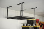 Klutch Overhead Garage Storage Rack — Adjustable Height, 48in.L x 48in.D x 23–37in.H