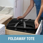 CleverMade Collapsible Laundry Caddy - Gray Charcoal 2-Pack 64L - Foldable Storage Organization Container for Clothes Laundry Room Storage Solution