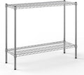 14" Deep x 42" Wide x 34" Height Wire Shelving Kit | 2-Tier | NSF Commercial Storage Rack Unit