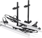 Young Hitch Mount Bike Rack with Ramp, 200 lbs. Capacity for 2 E-Bikes, Fat Tire and Standard, fits Cars, SUVs, RVs, Trailers with 2 Inch Receiver