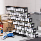 FlagShip 6-Tier Coffee Pod Holder for K Cup - 48 Capsule Max Capacity Metal Rack, Ultra-Efficient Corner Storage Space Saving Design
