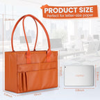 File Tote Bag, Portable File Organizer Box Hanging Filing Box Desktop File Folder Document Storage Organizer with Pockets and Handles