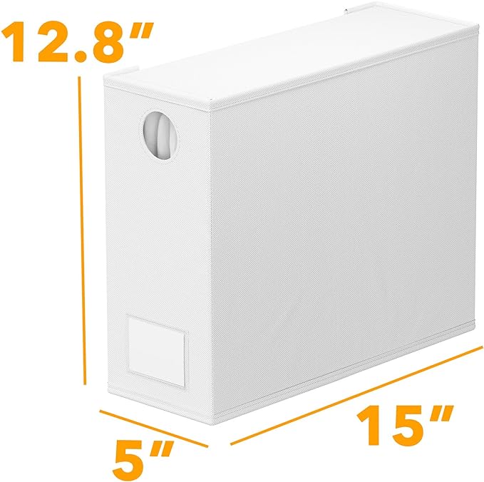 SpaceAid 2 Pack Bed Sheet Organizers and Storage, Foldable Sheet Organizer for Linen Closet, Sheets Set Folder Keeper with Window XL (Queen & King Size) Organizing Bedding Container, White
