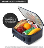 Titan by Arctic Zone Fridge Cold Lunch Box with 2 Gel Ice Packs, Small Insulated Cooler Bag with Leak Proof Lining for School and Work, Dark Wave