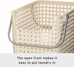 Like-it │SCB-6 │Daily use inside or outside. Movable handles make it easy to carry around. | Portable large basket for kitchen, laundry and kids room. | 18.7 x 12.2 x 15.47" | Mint blue | 10.57 gal