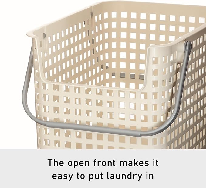 Like-it │SCB-6 │Daily use inside or outside. Movable handles make it easy to carry around. | Portable large basket for kitchen, laundry and kids room. | 18.7 x 12.2 x 15.47" | Mint blue | 10.57 gal
