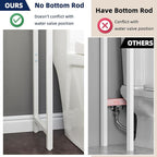 MOHOPE 2-Tier Over The Toilet Storage with 2 Fabric Drawers, Freestanding Above The Toilet Storage Cabinet, Space Saver Metal Over Toilet Bathroom Organizer Shelf for Small Space, Natural and White