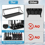 Ski Storage Rack-Holder Garage - Freestanding Ski Equipment Organizer Ski Boot Snowboard Rack Stand Snow Gear Storage