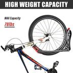 Wallmaster BIKEPAL Swivel Bike Rack, Wall Mounted Vertical Bike Storage Hanger, Space Saving for Home and Garage, 2 Pack