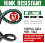 Heavy Duty Garden Hose 3ft, NON-EXPANDABLE Flexible Water Hose, Kink Resistant Lightweight Hybrid Hose, Leakproof Hose Male to Female Fittings