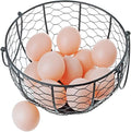 Kitchen Storage Metal Wire Egg Basket Farm Chicken Cover Egg Holder/Organizer Case/Container