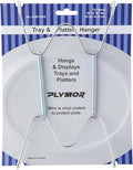 Plymor Stainless Steel Wall Mountable Tray and Platter Hanger, 8.25" H x 4.75" W x 0.875" D (for Trays or Platters 10" - 16"), Pack of 3