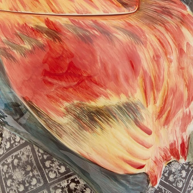 Certified International 11.25" Gilded Rooster 3-D Cookie Jar, One Size, Multicolor