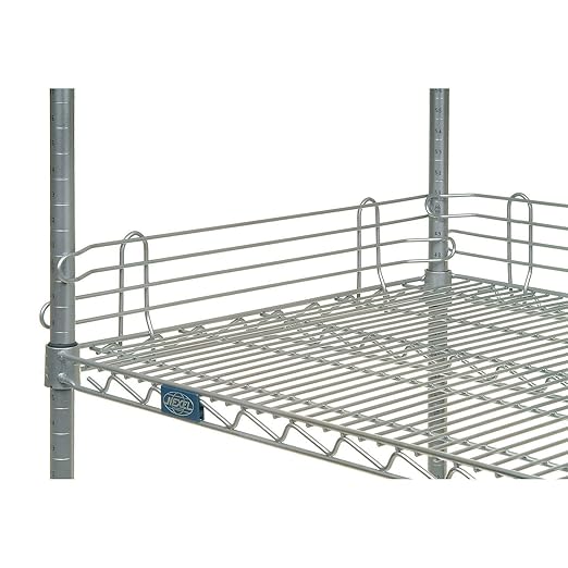 Nexel Wire Shelf Ledge, 54"W x 4"H, Chrome