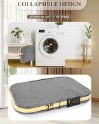 Laundry Hamper with Wheels, 75L Large Clothes Hamper with Removable Inner Bag, Collapsible Dirty Clothes Basket for Dorm, Rolling Dirty Clothes Basket for, Bedroom, Bathroom, Laundry Room