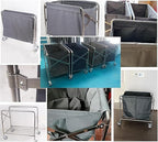 Laundry Cart Basket Replacement Liner - Waterproof Removable Oxford Cloth Liner for Commercial Use, Large Capacity for Laundry and Hotel Cleaning