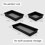 Drawer Organizers 3-Size | Office Kitchen Desk Junk Drawer Organizer | Organization and Storage Tray