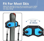 Hikeen Ski Wall Mount, Snowboard Wall Mount, Wall Mounted Ski Storage Rack for Garage Organizer System, Fits Any Ski/Snowboard Display(1 Pack)
