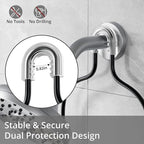 Shower Caddy Hanging with 3 Soap Holder - Over the Shower Head Caddy for Bathroom Organization(for Bathroom Organization, 24 Side Hooks, 3 Razor Holder