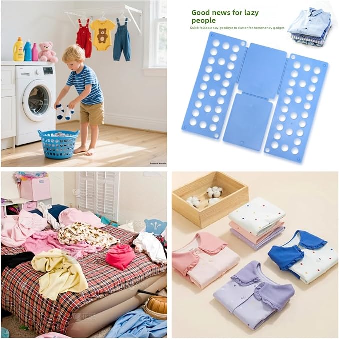 For Kids Ages 1–7 (Up to 48″/120cm) – Mini Kids Clothes Folding Board, Shirt Folder, Compact Laundry Organizer for Small Sizes, Portable Clothes Folder (Magenta)