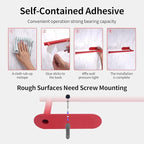 Yeebeny Red Cabinet Mount Paper Towel Holder - Stainless Steel