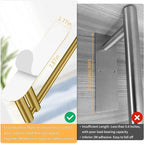 Paper Towel Holder Under Cabinet, 13Inch Self-Adhesive or Wall Paper Towel Holder for Kitchen, Bathroom, RV, Gold