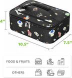 Small Lunch Box Insulated Lunch Bag for Women Men, Bento Kids Lunch Box, Compact Portable Thermal Meal Cooler Bags with Buckle Handle for Work & School, Spaceman 5L