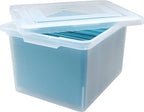 Lorell Storage Case File Box, Clear (LLR68925CT)