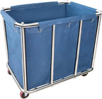400L Commercial Laundry Cart Replacement Liner Bags,Removable Waterproof Liner for Cleaning/Utility Cart (Blue A)