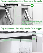 Pot Lid Organizer,304stainless steel door hanging pot lid rack (Modern,Four-layer)