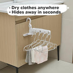 GorillaLine Go - Folding Clothes Drying Rack - Travel Essentials for Laundry - Portable and Collapsible with Hook - Clothes Rack Cruise Ship Essentials, RV, Traveling and Small Room