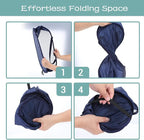 4 Pcs Popup Mesh Laundry Basket, Collapsible Laundry Hamper with Side Pocket Foldable Storage Basket with Durable Handles for Bathroom Travel Dorm Toy