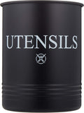 Utensil Holder Large Crocks Kitchen (black)