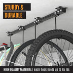 Adjustable Ceiling Mounted Bike Rack for Garage, Hold 4-8 Bikes, Hanger for Space-Saving Storage - adjustable ceiling hooks, nice Bicycle stand.
