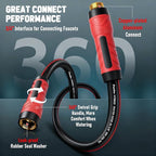 Garden Hose 100ft x 5/8", NON-EXPANDABLE Heavy Duty Premium Flexible Water Hose, No Kink, Leakproof, Lightweight Hybrid Hose with Male to Female Fittings for Household&Backyard