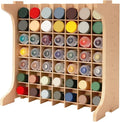 Paint Rack Organizer with 49 Holes Suitable for 10ml TAMIYA/10ml MR HOBBY/18ml MR HOBBY, Model Tool Storage with MDF Material, Craft Paint Holder Rack GK13