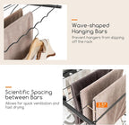Giantex Clothes Drying Rack, Foldable Laundry Drying Rack with 33 Drying Rails, 3-Level Adjustable Height, Versatile Clips, Wave-Shaped Bars, Collapsible Freestanding Airer for Indoor Outdoor