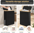 Extra Large Toilet Paper Storage Basket with Lid 49L Slim Toilet Paper Basket Holder Bin Container Organizer for Bathroom Hold up to 20 Regular Rolls or 15 Mega Rolls