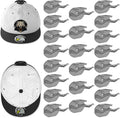 22 Pack Adhesive Hat Hooks for Wall, Super Strong Hat Rack for Baseball Caps, Hat Organizer Display for Home Decor, Hat Hangers Holder for Wall, Door, Closet, No Drilling - USA Patented (Gray)