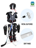 Hockey Gear Dryer Rack – Heavy Duty Metal Sports Equipment Drying & Storage Stand for Hockey, Football, Lacrosse Gloves, Pads, Helmets – Vertical Space-Saving Organizer