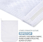 4 pcs Durable Honeycomb Mesh Laundry Bags for Delicates 16" x 19" (2 Large) 12" x 15" (2 Medium)