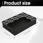 Desk Drawer Organizer, A4 Large Metal Mesh Desk Rrganizer Tray, Carved Hollow Floral Tray, Versatile Storage Box Set for Office Home Supplies,13x9x3 inches (Curved,1 PC)
