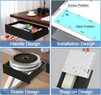 Under Desk Table Drawer Storage Organizer,3 Pack Large & Medium & Small Slide Out Desk Drawers - Hidden Desktop Organizer,Adhesive Storage Pencil Tray Under Table(BLACK/LMS)
