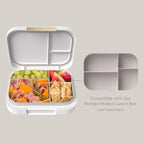 Bentgo® Modern Tray with Matte Lid - Reusable, BPA-Free, Meal Prep Containers for Adults with Removable Divider - 3 or 4 Compartments for Healthy Portioned Meals At Home & On the Go (White)