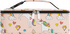 Small Lunch Box Insulated Lunch Bag for Women Men, Bento Kids Lunch Box, Compact Portable Thermal Meal Cooler Bags with Buckle Handle for Work & School, Unicorn 5L