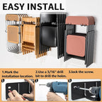 YYR Folding Chair Storage Rack, Garden Tool & Foldable Chairs Organizer Hangers for Garage Organization, Lawn, Beach, Camping, Yard Chairs Hooks Wall Mount, Soild Metal Max Load 480 LBS - 4 Pack