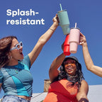 Hydro Flask Travel Tumbler with Handle, Lid and Straw - Insulated Stainless Steel in 32 Oz Seacliff