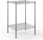 21" Deep x 24" Wide x 34" Height Wire Shelving Kit | 2-Tier | NSF Commercial Storage Rack Unit